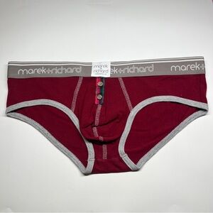 Burgundy Men's Briefs Marek+Richard